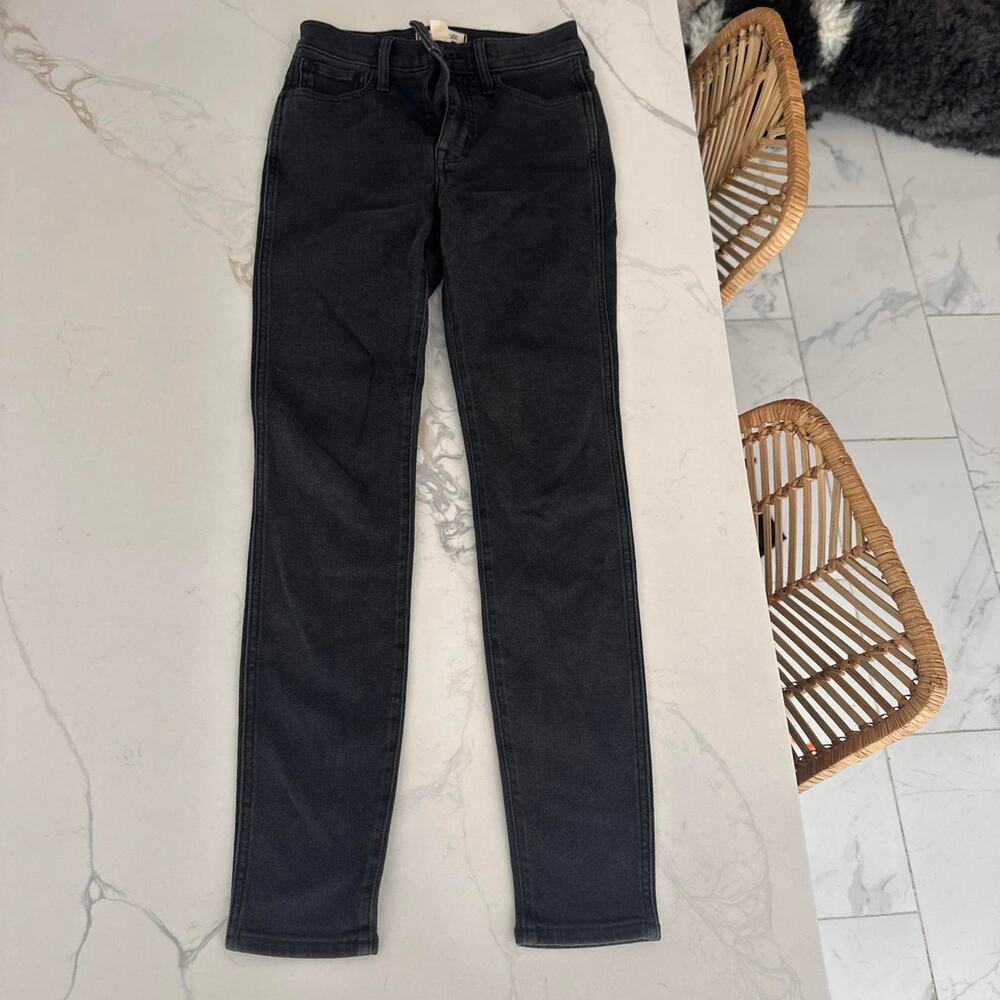 Madewell black high waisted skinny jeans